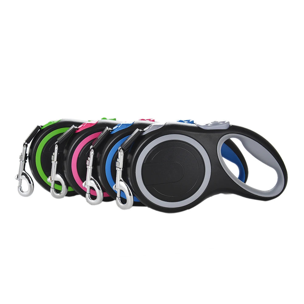 Adjustable Retractable Dog Leash for Walking and Hiking